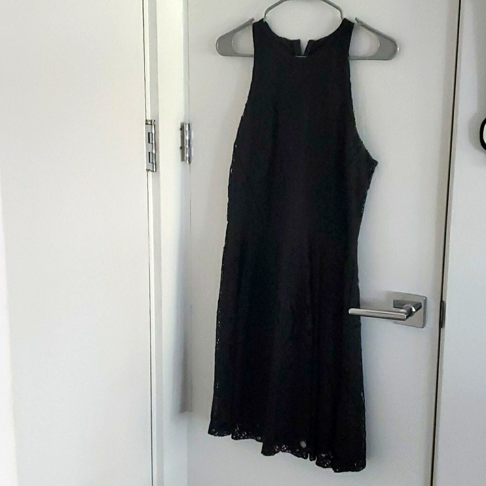 Black lace dress